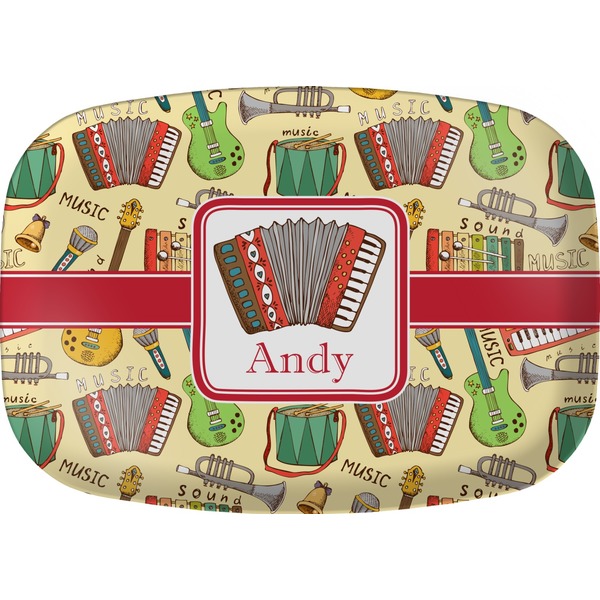 Custom Vintage Musical Instruments Melamine Platter (Personalized)