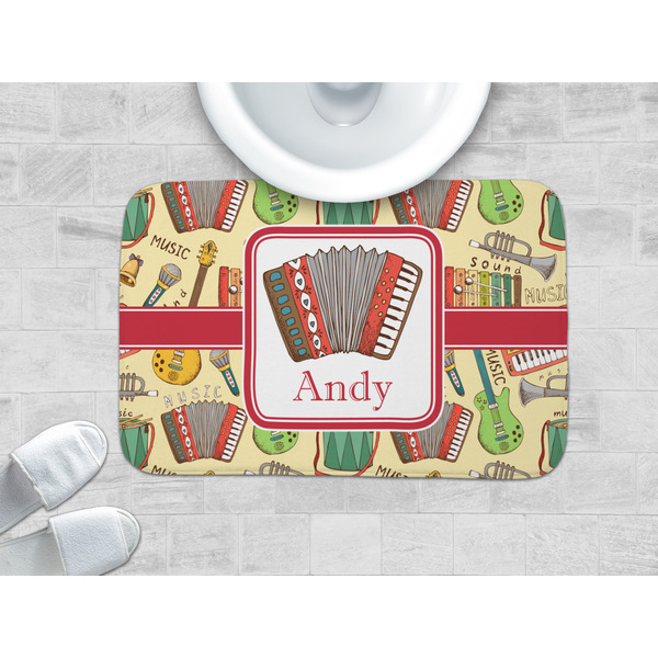 Vintage Musical Instruments Memory Foam Bath Mat - LIFESTYLE 34x21