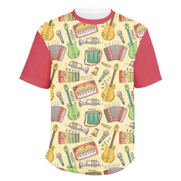 Custom Vintage Musical Instruments Men's Crew T-Shirt - X Large