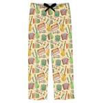 Vintage Musical Instruments Mens Pajama Pants - XS