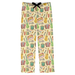 Vintage Musical Instruments Mens Pajama Pants - XS (Personalized)