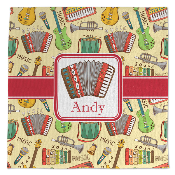 Custom Vintage Musical Instruments Microfiber Dish Towel (Personalized)