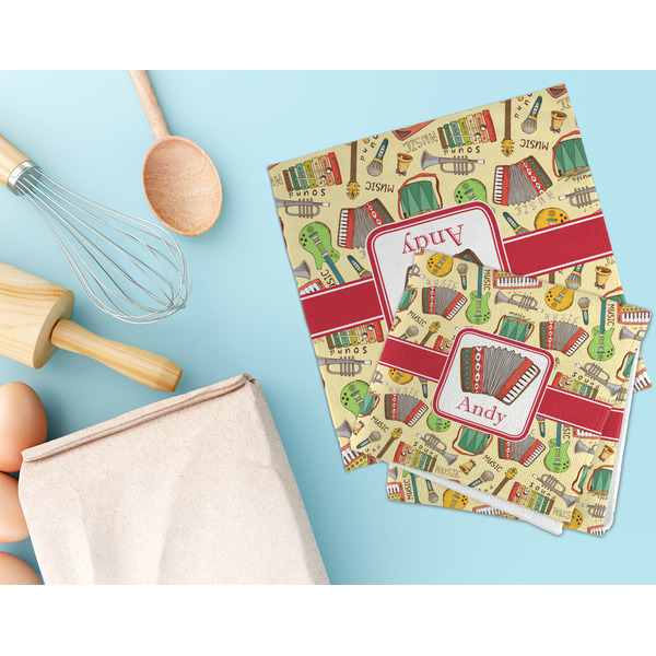 Vintage Musical Instruments Microfiber Dish Rag - LIFESTYLE