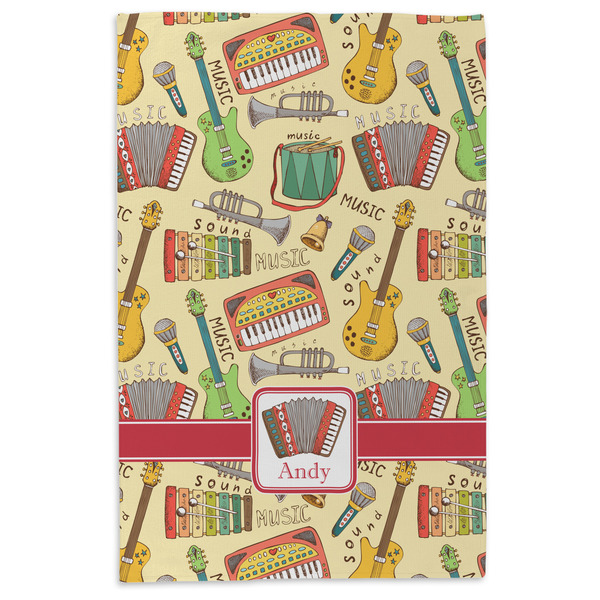 Vintage Musical Instruments Microfiber Dish Towel - APPROVAL