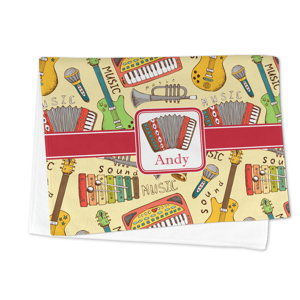Vintage Musical Instruments Microfiber Dish Towel - FOLDED HALF