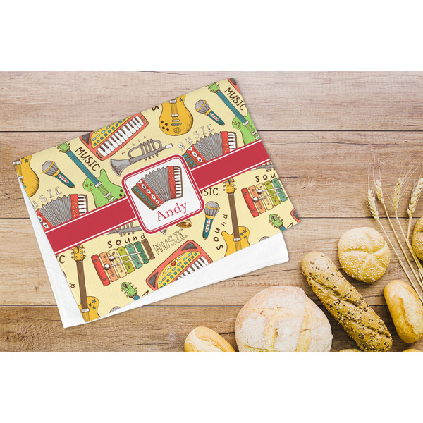 Vintage Musical Instruments Microfiber Kitchen Towel - LIFESTYLE
