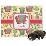 Vintage Musical Instruments Dog Blanket - Regular (Personalized)
