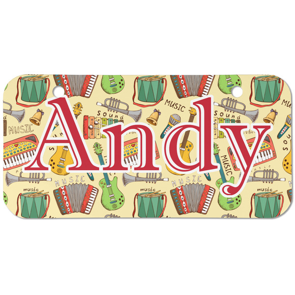 Custom Vintage Musical Instruments Mini/Bicycle License Plate (2 Holes) (Personalized)