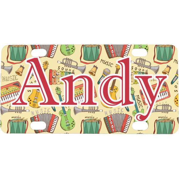 Custom Vintage Musical Instruments Mini/Bicycle License Plate (Personalized)