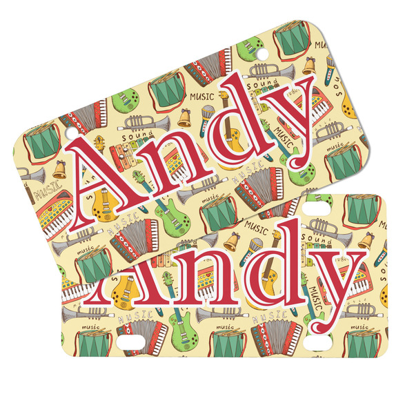 Vintage Musical Instruments Mini License Plates - MAIN (4 and 2 Holes)