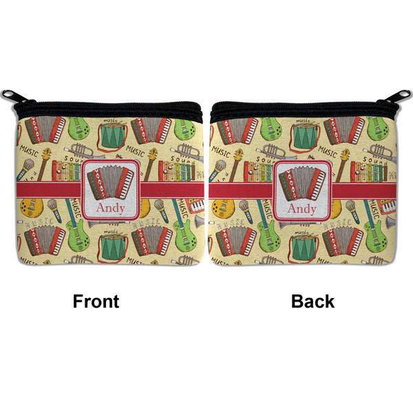 Vintage Musical Instruments Neoprene Coin Purse - Front & Back (APPROVAL)