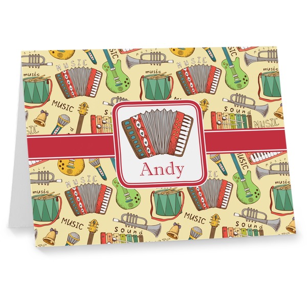 Custom Vintage Musical Instruments Note cards (Personalized)