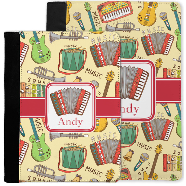 Vintage Musical Instruments Notebook Padfolio - MAIN