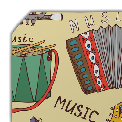 Custom Vintage Musical Instruments Dining Table Mat - Octagon w/ Name ...