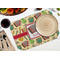 Vintage Musical Instruments Octagon Placemat - Single front (LIFESTYLE) Flatlay