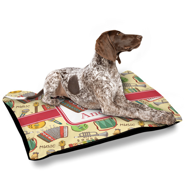 Vintage Musical Instruments Outdoor Dog Beds - Large - IN CONTEXT