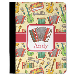 Vintage Musical Instruments Padfolio Clipboard - Large (Personalized)