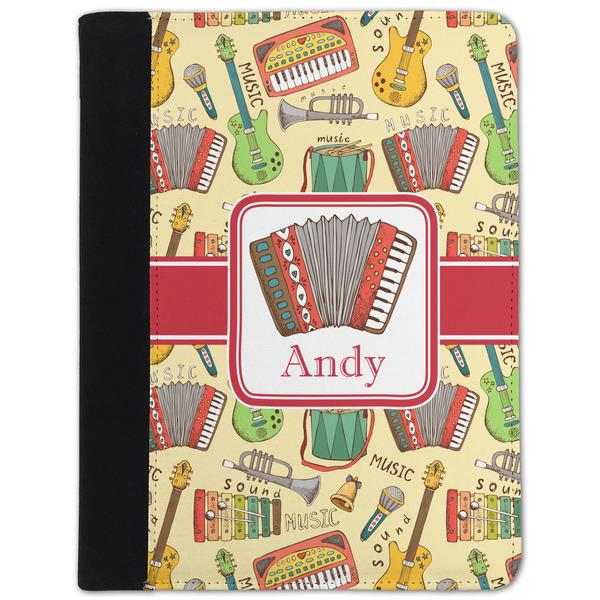 Custom Vintage Musical Instruments Padfolio Clipboard - Small (Personalized)
