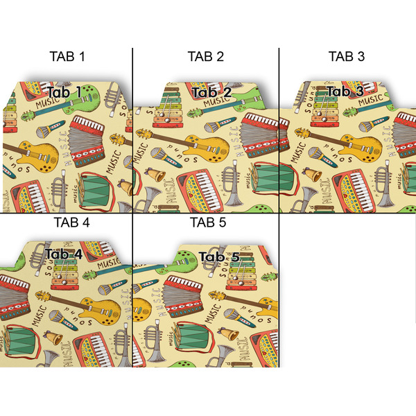Vintage Musical Instruments Page Dividers - Set of 5 - Approval