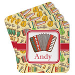 Vintage Musical Instruments Paper Coasters (Personalized)
