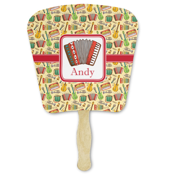 Custom Vintage Musical Instruments Paper Fan (Personalized)