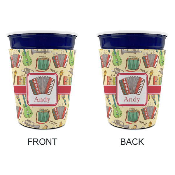 Vintage Musical Instruments Party Cup Sleeves - without bottom - Approval