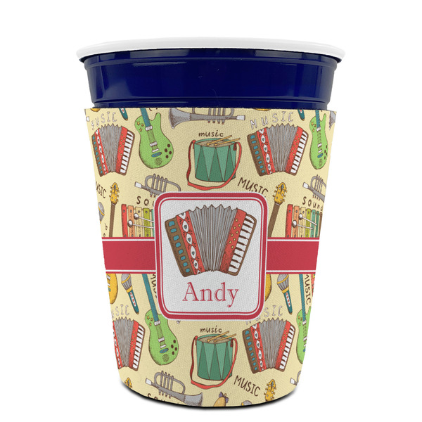 Vintage Musical Instruments Party Cup Sleeves - without bottom - FRONT (on cup)