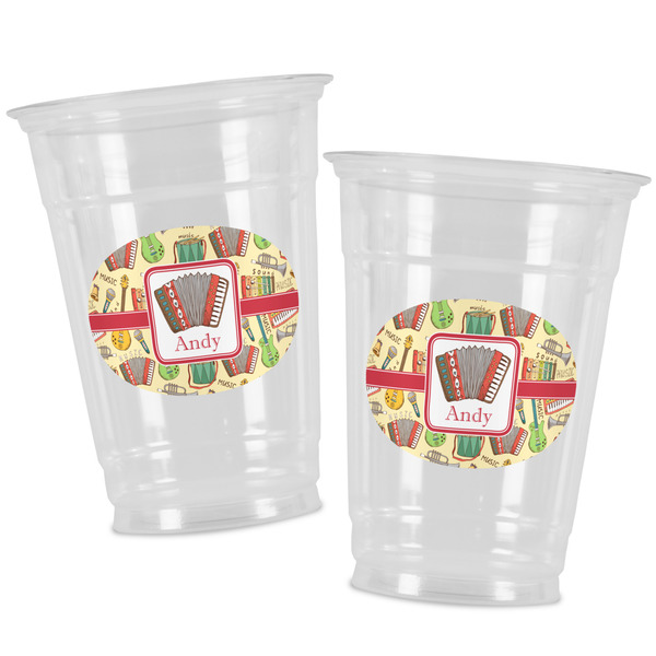 Vintage Musical Instruments Party Cups - 16oz - Alt View