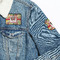 Vintage Musical Instruments Patches Lifestyle Jean Jacket Detail