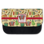 Vintage Musical Instruments Canvas Pencil Case w/ Name or Text
