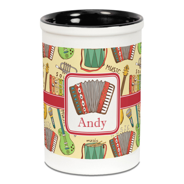 Vintage Musical Instruments Pencil Holder - Black