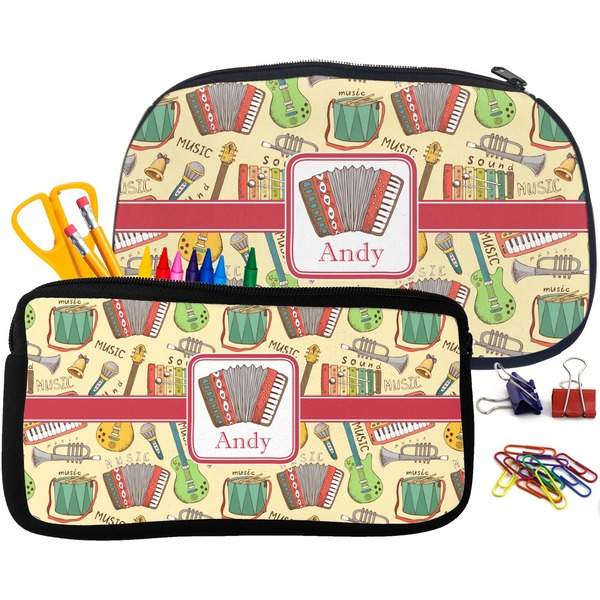Vintage Musical Instruments Pencil / School Supplies Bags Small and Medium
