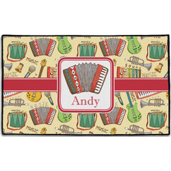 Vintage Musical Instruments Door Mat - 60"x36" (Personalized)