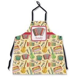Vintage Musical Instruments Apron Without Pockets w/ Name or Text