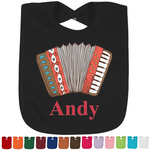 Vintage Musical Instruments Cotton Baby Bib (Personalized)