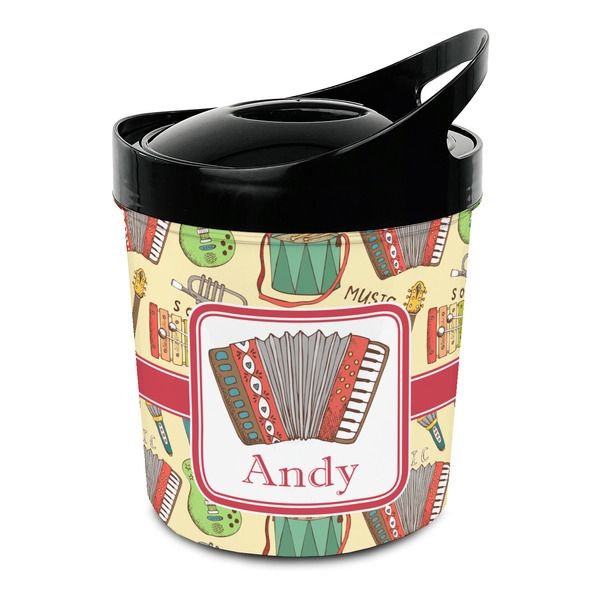 Custom Vintage Musical Instruments Plastic Ice Bucket (Personalized)