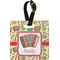 Vintage Musical Instruments Personalized Square Luggage Tag