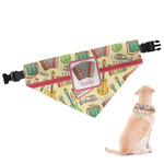 Vintage Musical Instruments Dog Bandana - Small (Personalized)