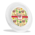 Vintage Musical Instruments Plastic Party Dinner Plates - 10" (Personalized)