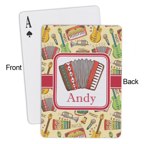 Vintage Musical Instruments Playing Cards - Approval