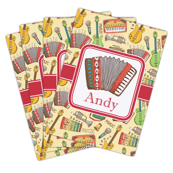 Vintage Musical Instruments Playing Cards - Hand Back View