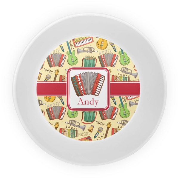 Vintage Musical Instruments Melamine Bowl - Center