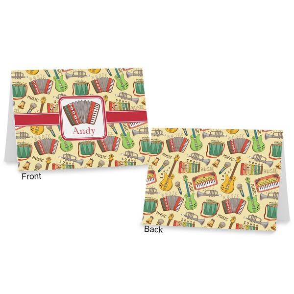 Vintage Musical Instruments Postcard - Front and Back