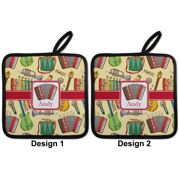 Vintage Musical Instruments Pot Holders - Set of 2 APPROVAL