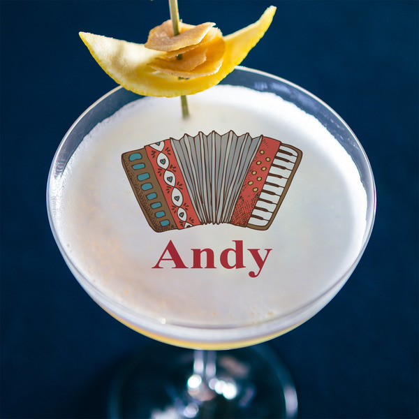 Vintage Musical Instruments Printed Drink Topper - XLarge - In Context