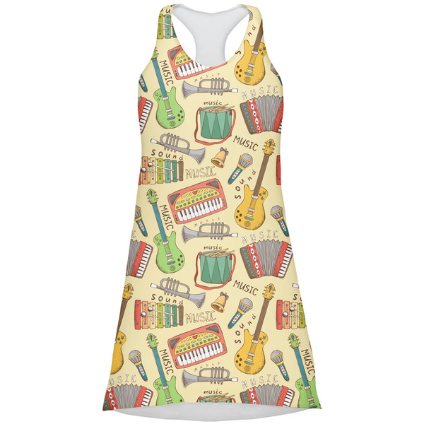 Custom Vintage Musical Instruments Racerback Dress