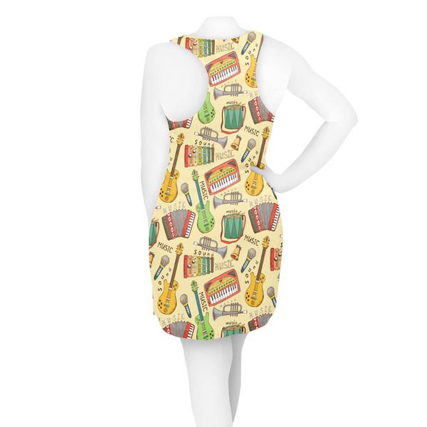 Vintage Musical Instruments Racerback Dress - On Model - Back