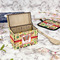 Vintage Musical Instruments Recipe Box - Full Color - In Context