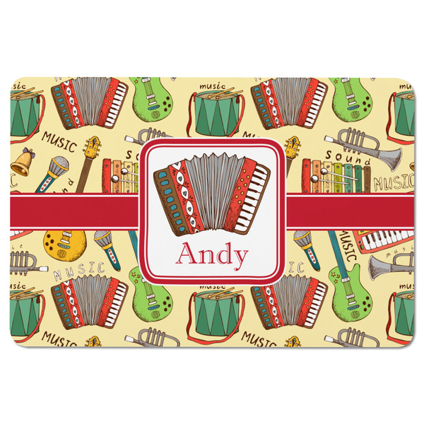 Vintage Musical Instruments Rectangular Fridge Magnet - FRONT