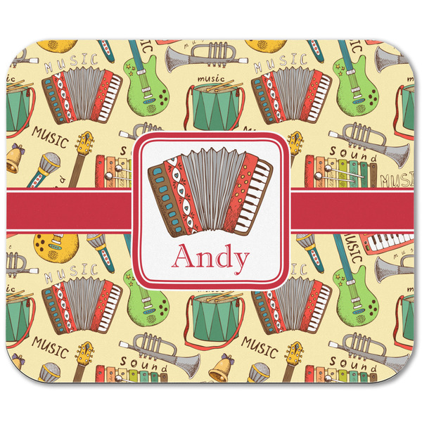 Vintage Musical Instruments Rectangular Mouse Pad - APPROVAL